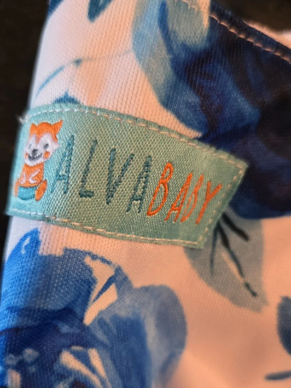 Blue Floral Reusable Or Swim Diaper Cover for Kids -